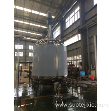 Stainless steel heating and mixing tank